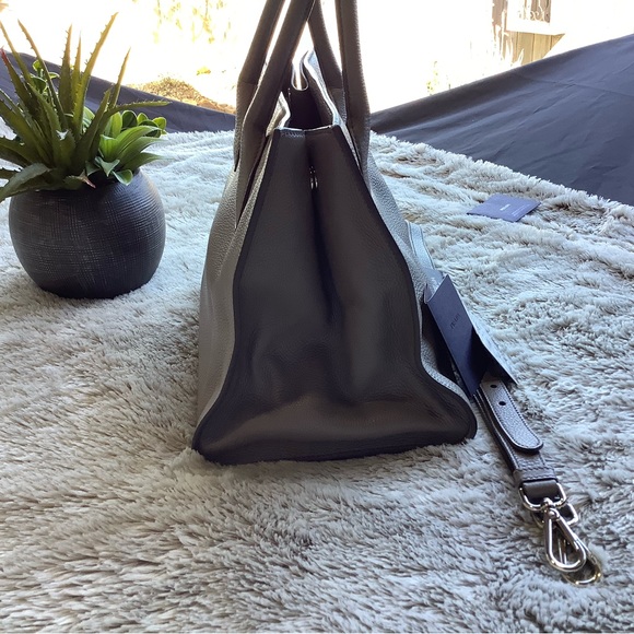 Prada Vitello Daino Gray Leather Satchel - Picture 6 of 15